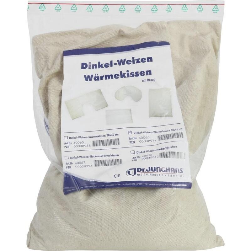 DINKEL WEIZEN Wärmekissen 30x40 cm m.Bezug