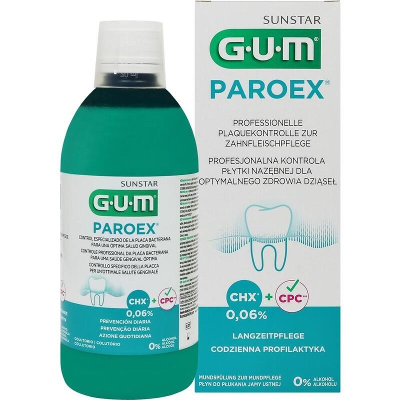 GUM PAROEX 0,06% CHX Mundspülung