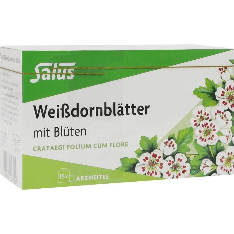 WEISSDORNBLÄTTER m.Blüten Arzneitee Bio Salus Fbtl