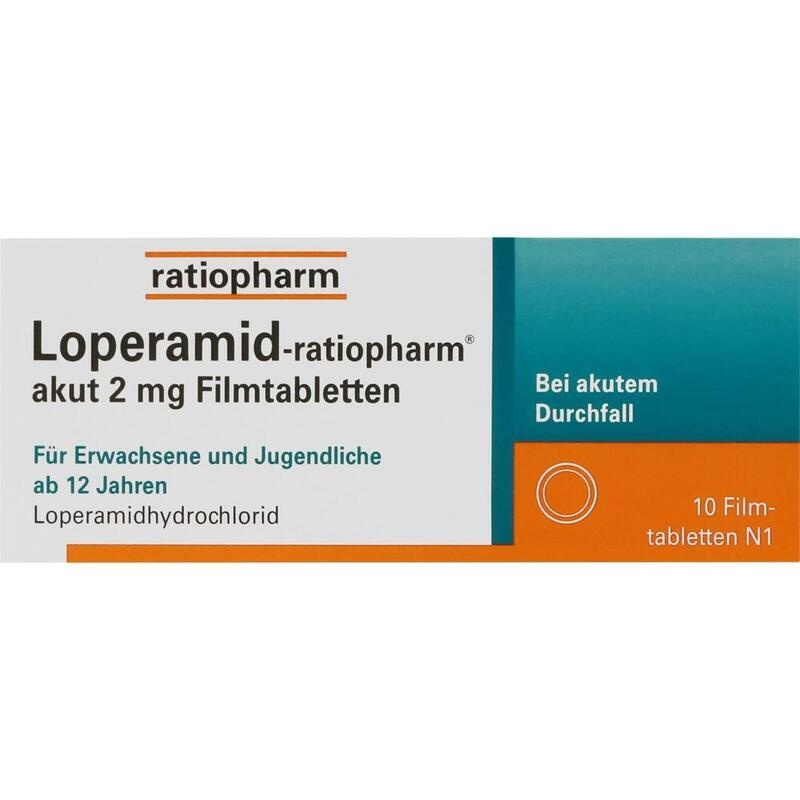 LOPERAMID-ratiopharm akut 2 mg Filmtabletten