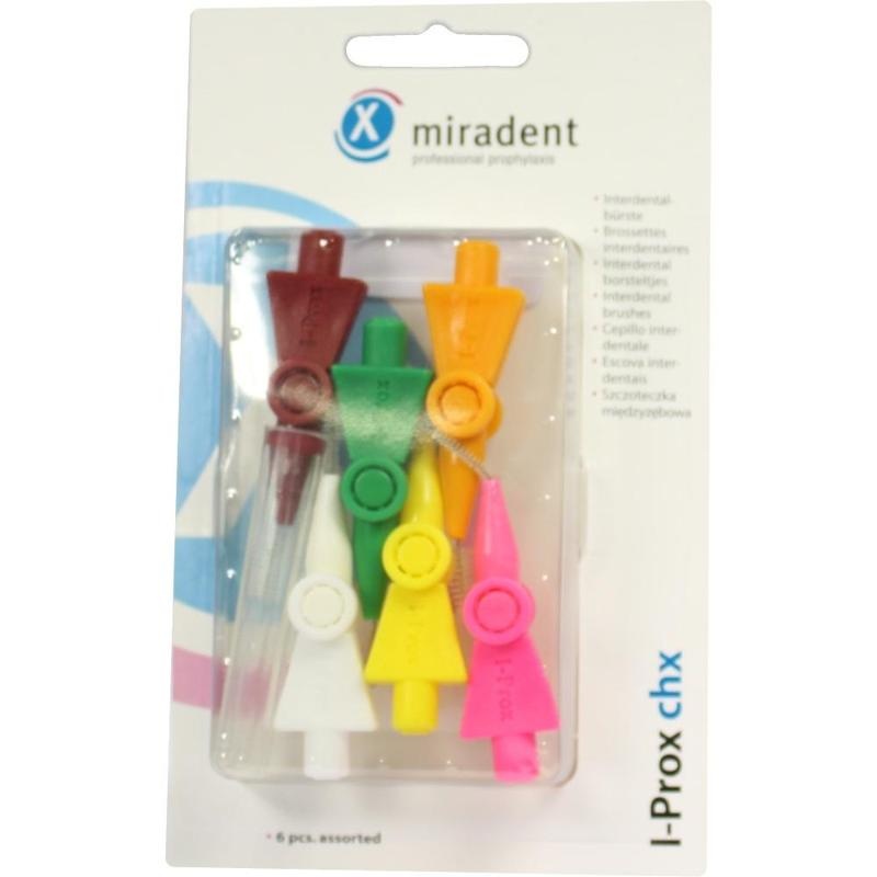 MIRADENT Interdentalbürste I-Prox CHX sortiert