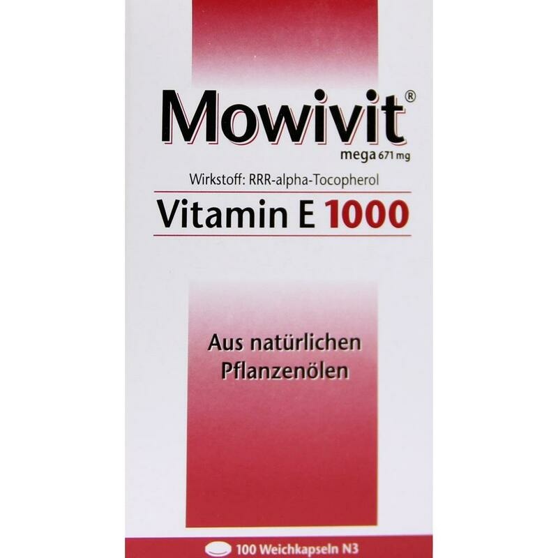 MOWIVIT Vitamin E 1000 Kapseln