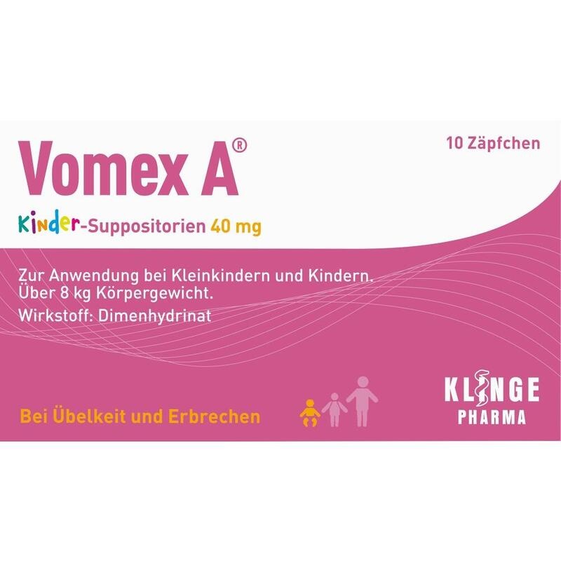 VOMEX A Kinder-Suppositorien 40 mg