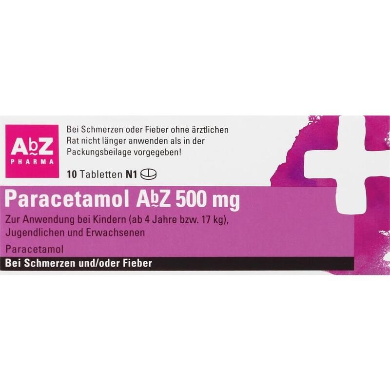 PARACETAMOL AbZ 500 mg Tabletten