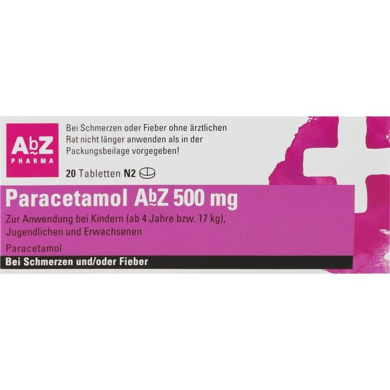 PARACETAMOL AbZ 500 mg Tabletten