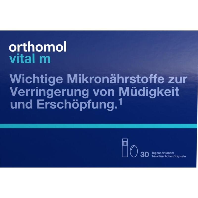ORTHOMOL Vital M Trinkfläschchen/Kaps.Kombipack.