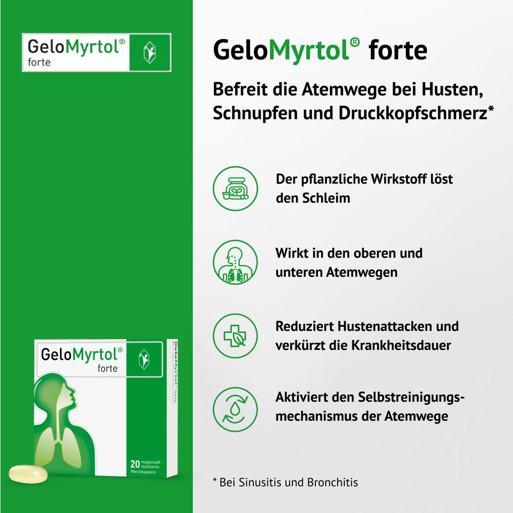 GELOMYRTOL forte magensaftresistente Weichkapseln