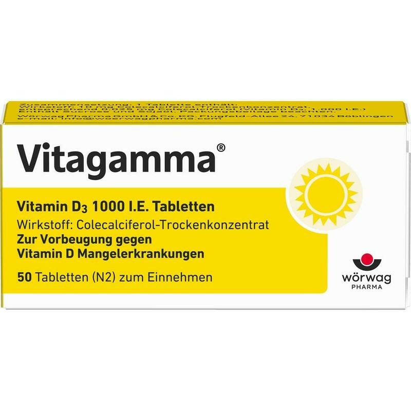 VITAGAMMA Vitamin D3 1.000 I.E. Tabletten