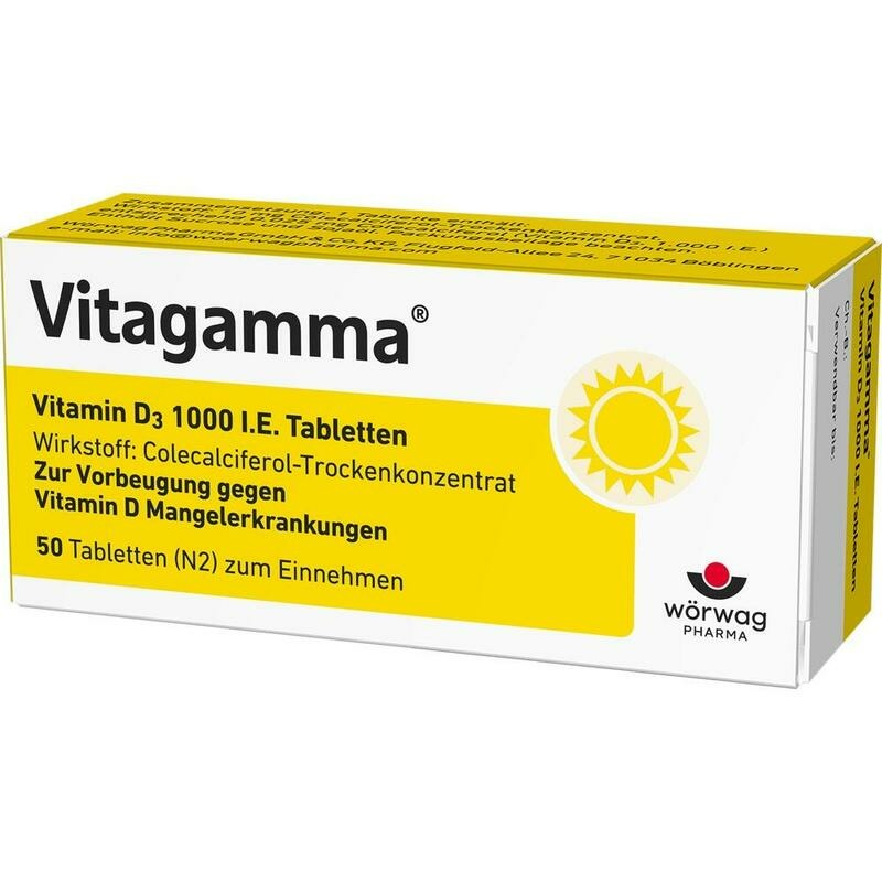 VITAGAMMA Vitamin D3 1.000 I.E. Tabletten