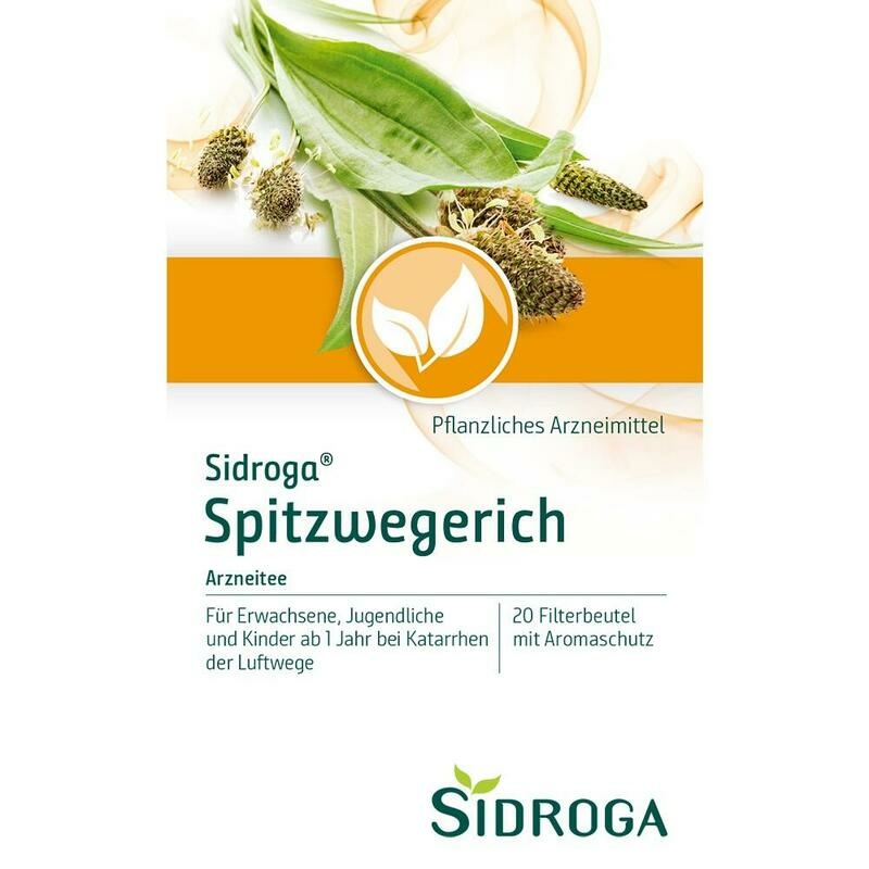 SIDROGA Spitzwegerich Tee Filterbeutel