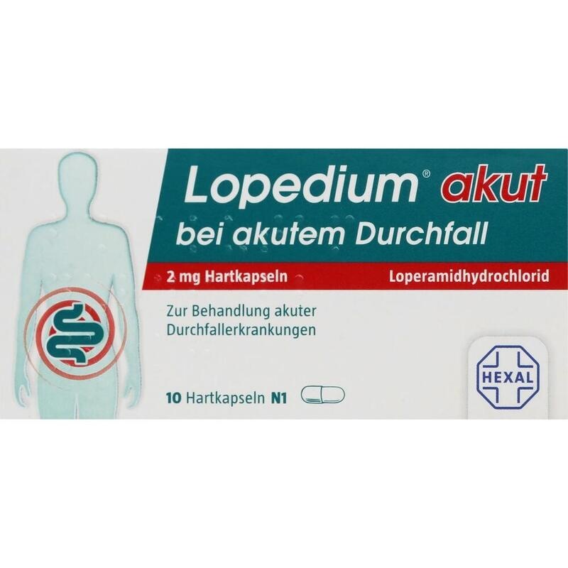 LOPEDIUM akut bei akutem Durchfall Hartkapseln