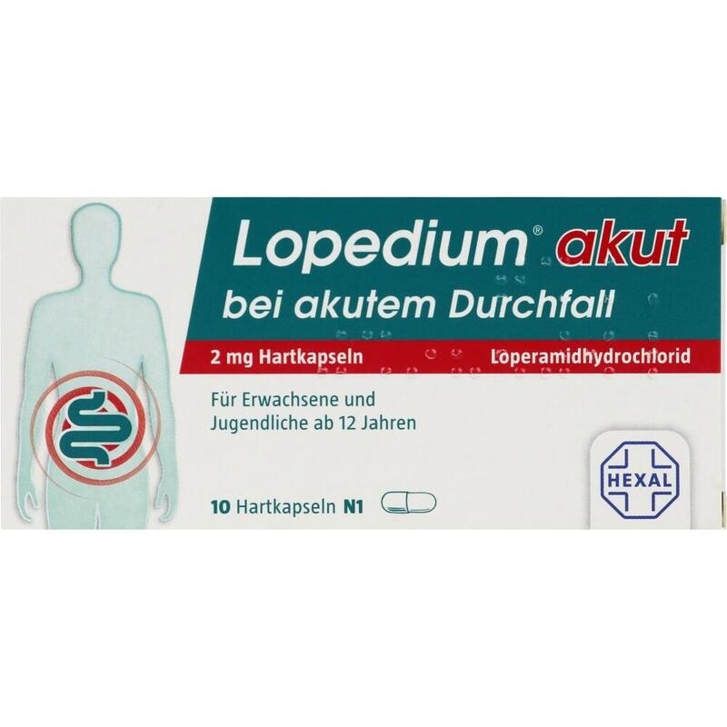 LOPEDIUM akut bei akutem Durchfall Hartkapseln