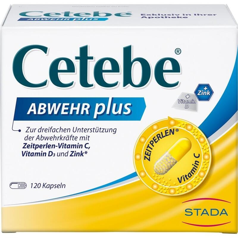 CETEBE ABWEHR plus Vitamin C+Vitamin D3+Zink Kaps.