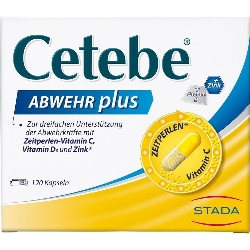 CETEBE ABWEHR plus Vitamin C+Vitamin D3+Zink Kaps.