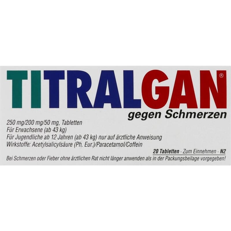 TITRALGAN Tabletten gegen Schmerzen