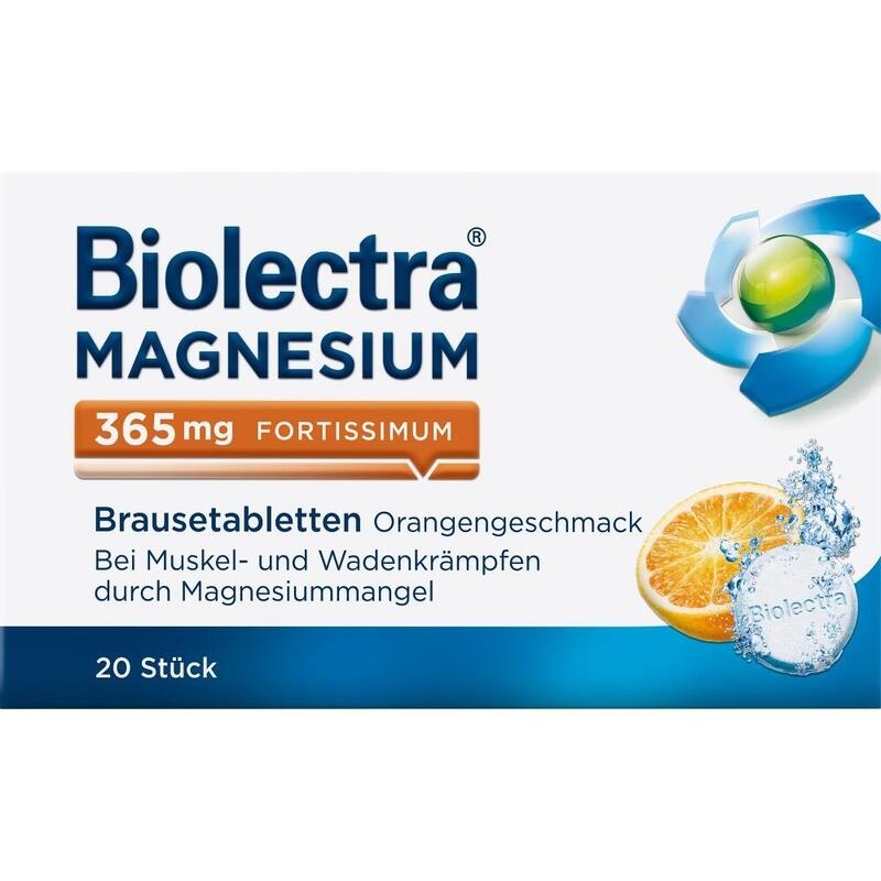 BIOLECTRA Magnesium 365 mg fortissimum Orange