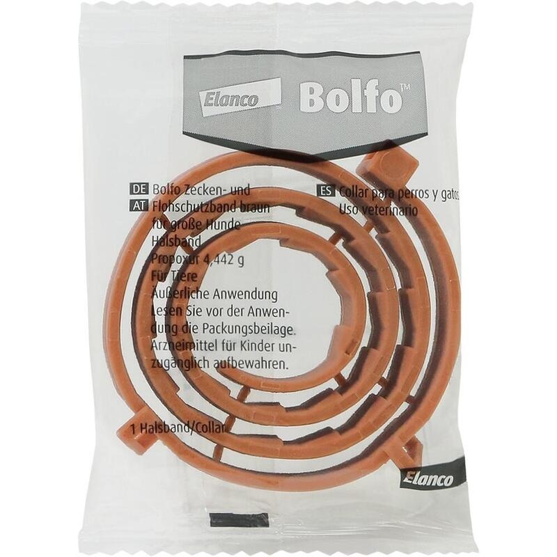 BOLFO Flohschutzband braun f.große Hunde
