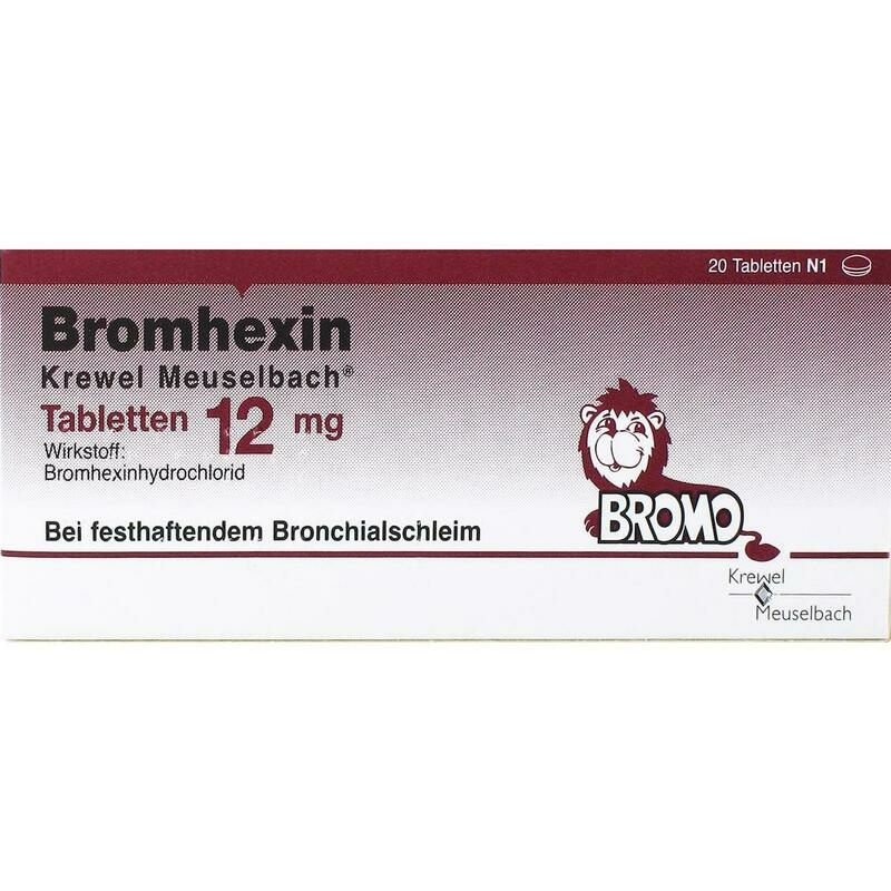 BROMHEXIN Krewel Meuselb.Tabletten 12mg