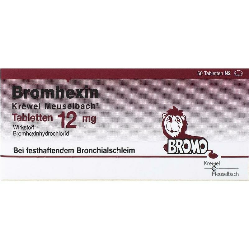 BROMHEXIN Krewel Meuselb.Tabletten 12mg