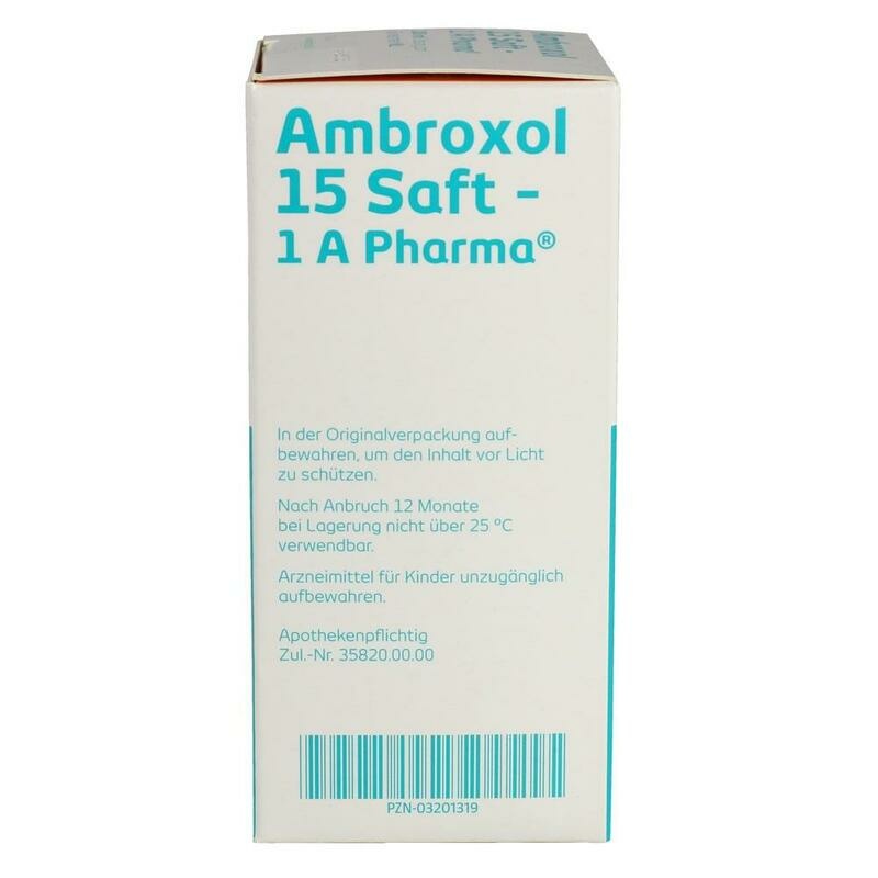 AMBROXOL 15 Saft-1A Pharma