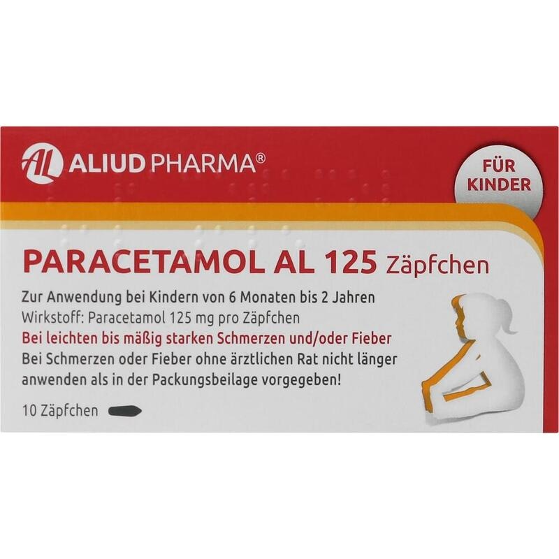 PARACETAMOL AL 125 Säuglings-Suppos.