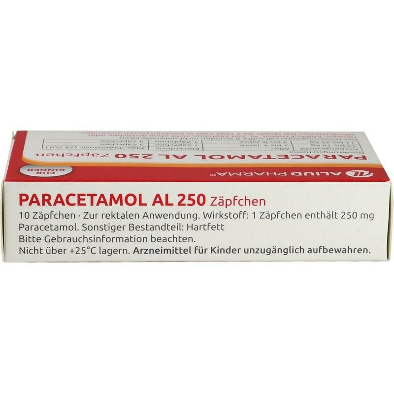 PARACETAMOL AL 250 Kleinkindersuppositorien