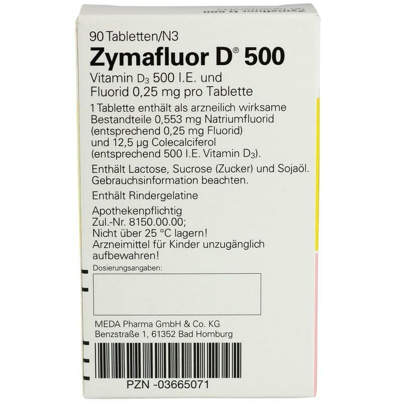 ZYMAFLUOR D 500 Tabletten