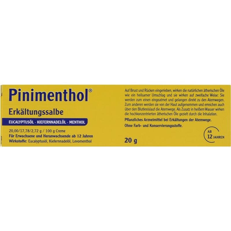 PINIMENTHOL Erkältungssalbe Eucal./Kiefern./Menth.