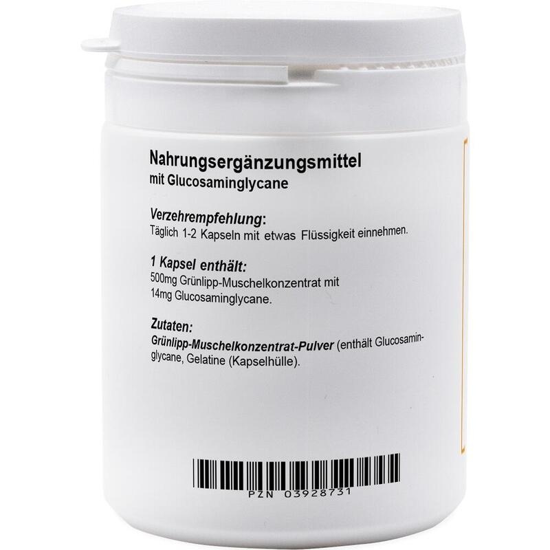 GRÜNLIPPMUSCHEL KONZENTRAT 500 mg Kapseln