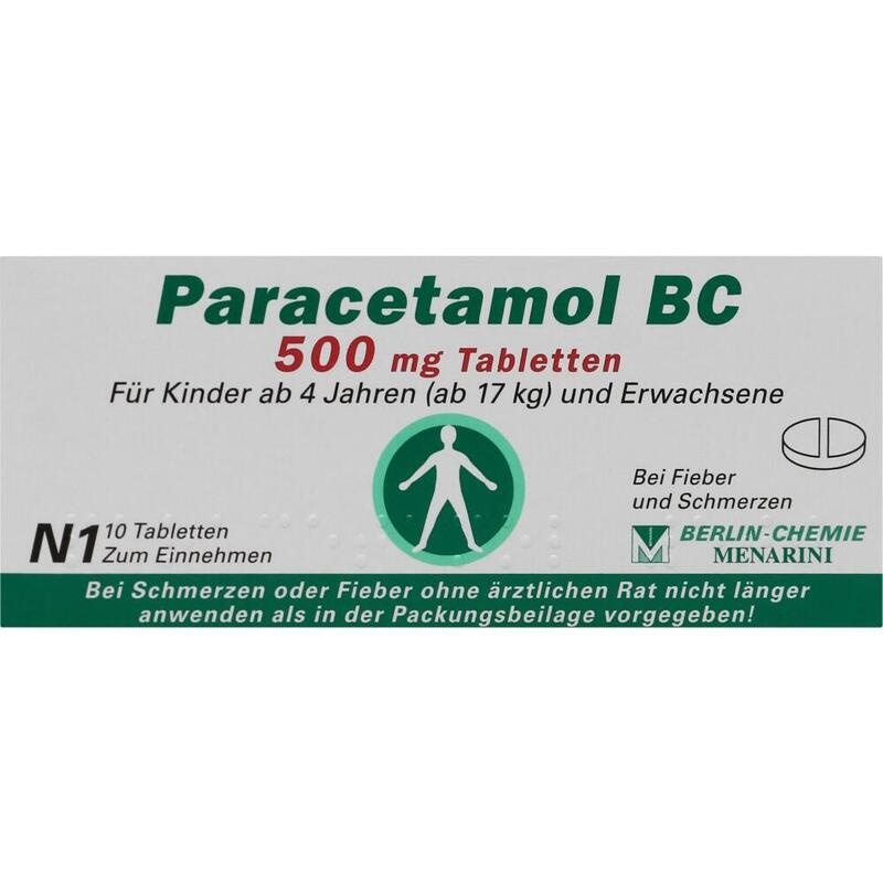 PARACETAMOL BC 500 mg Tabletten