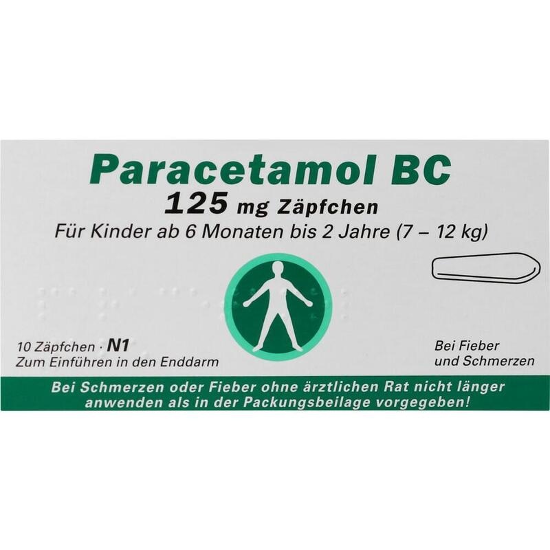 PARACETAMOL BC 125 mg Suppositorien