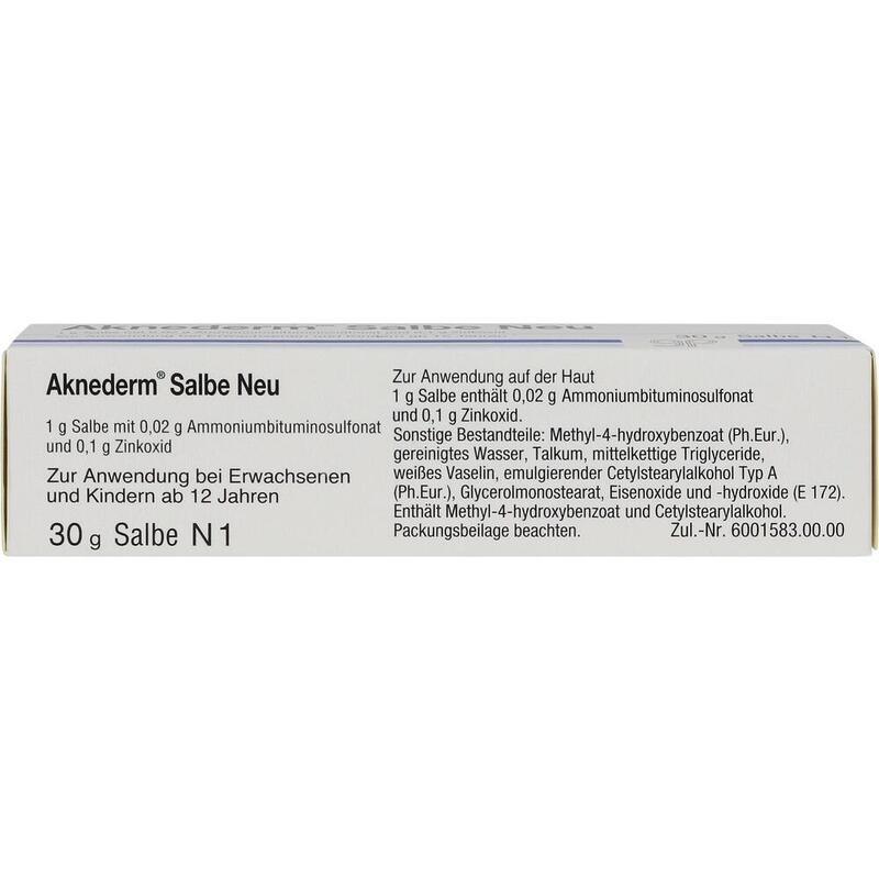 AKNEDERM Salbe Neu