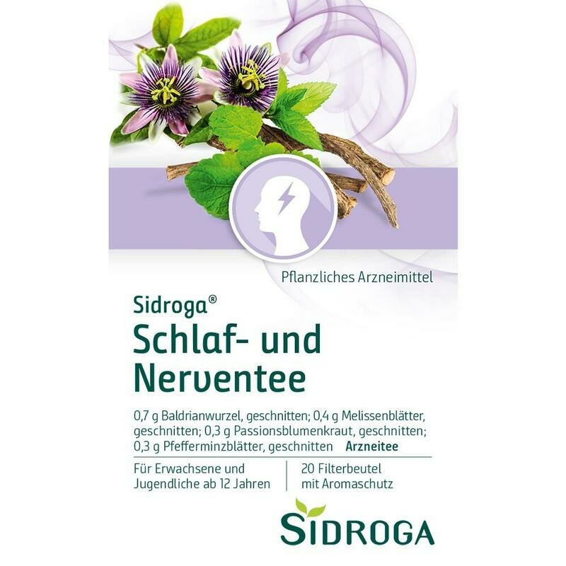 SIDROGA Schlaf- und Nerventee Filterbeutel