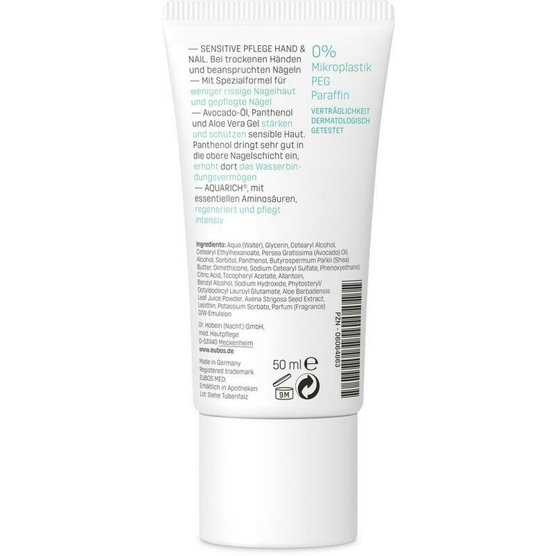 EUBOS SENSITIVE Hand & Nail Creme sensible Haut
