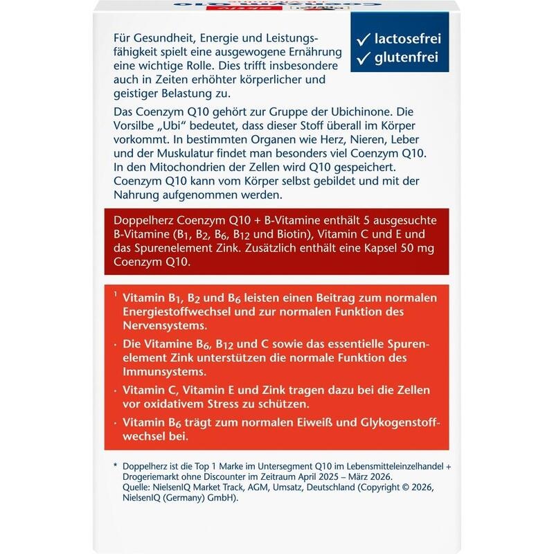 DOPPELHERZ Coenzym Q10+B Vitamine Kapseln