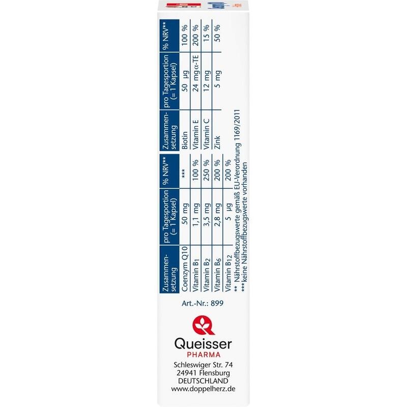 DOPPELHERZ Coenzym Q10+B Vitamine Kapseln