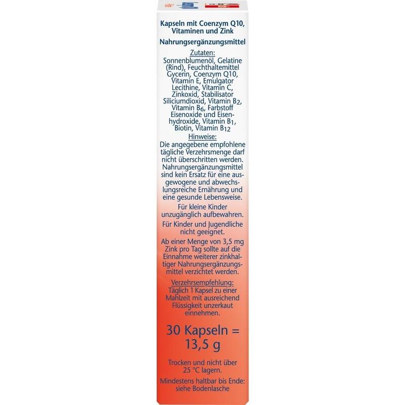 DOPPELHERZ Coenzym Q10+B Vitamine Kapseln