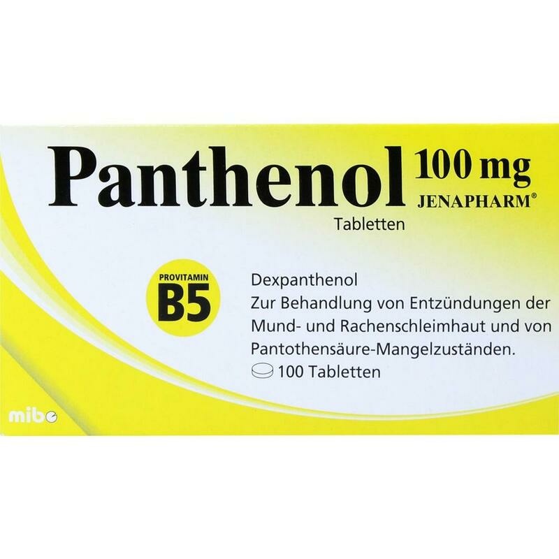 PANTHENOL 100 mg Jenapharm Tabletten