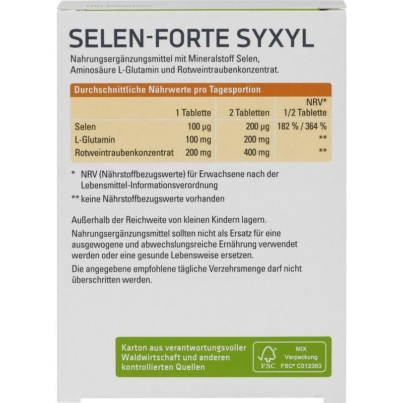 SELEN FORTE Syxyl Tabletten