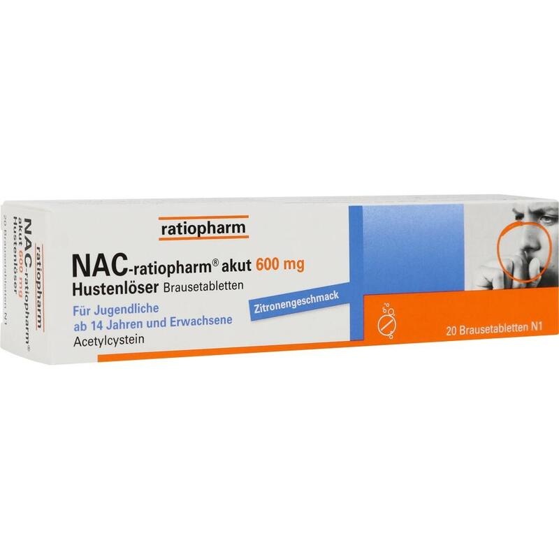 NAC-ratiopharm akut 600 mg Hustenlöser Brausetabl.
