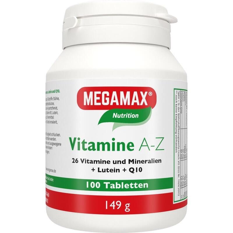 MEGAMAX Vitamine A-Z+Q10+Lutein Tabletten