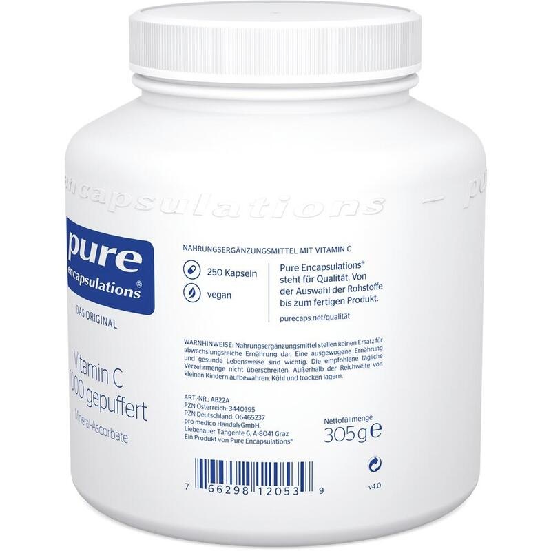 PURE ENCAPSULATIONS Vitamin C 1000 gepuffert Kaps.