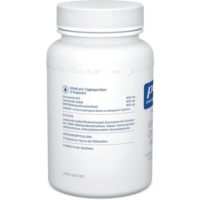 PURE ENCAPSULATIONS Glucosamin+Chondr.+MSM Kapseln