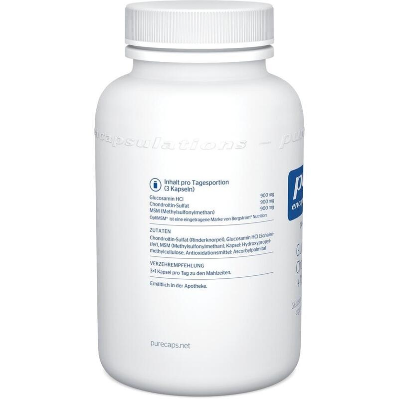 PURE ENCAPSULATIONS Glucosamin+Chondr.+MSM Kapseln