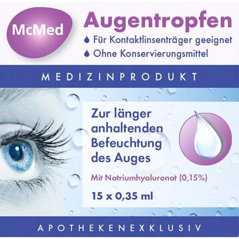 MCMED Augentropfen Einzeldosispipetten