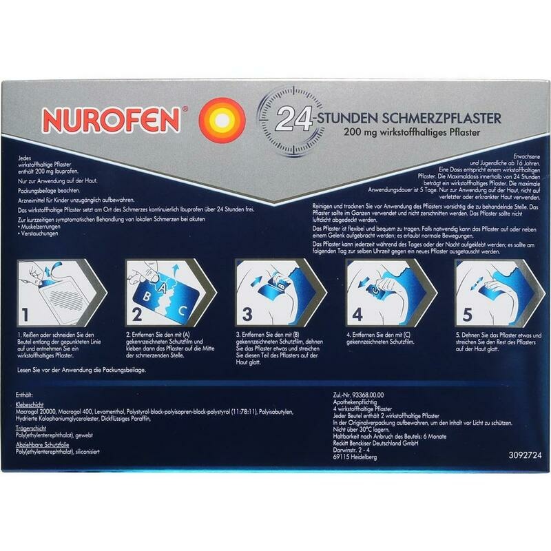 NUROFEN 24-Stunden Schmerzpflaster 200 mg