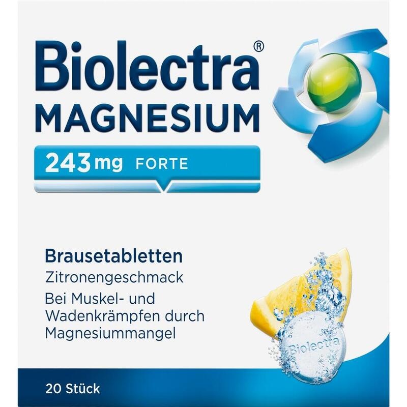 BIOLECTRA Magnesium 243 mg forte Zitrone Br.-Tabl.