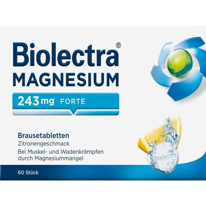 BIOLECTRA Magnesium 243 mg forte Zitrone Br.-Tabl.