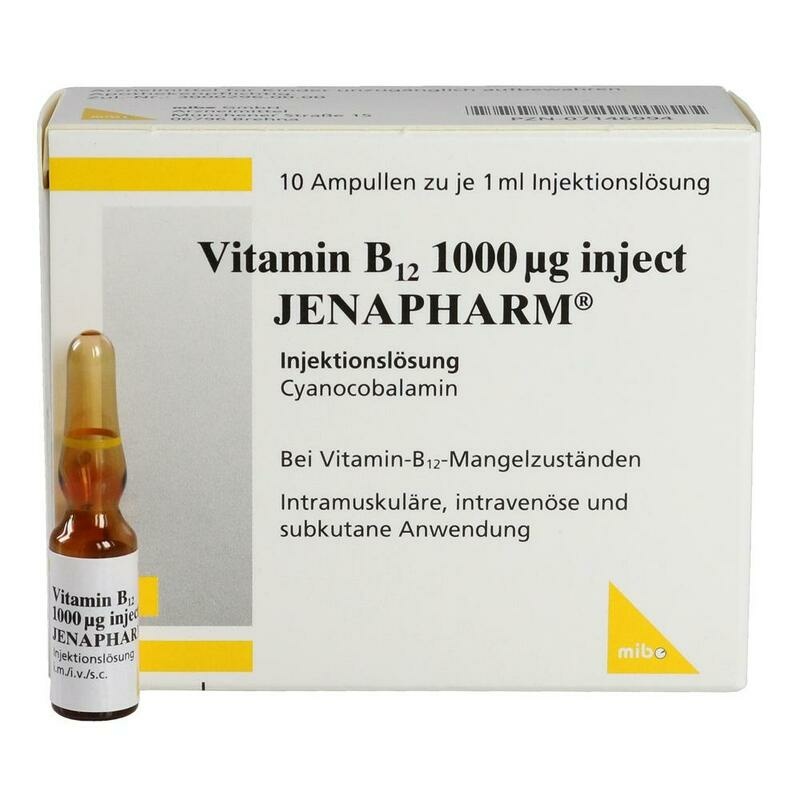 VITAMIN B12 1000 μg Inject Jenapharm Inj.-Lsg.Amp.