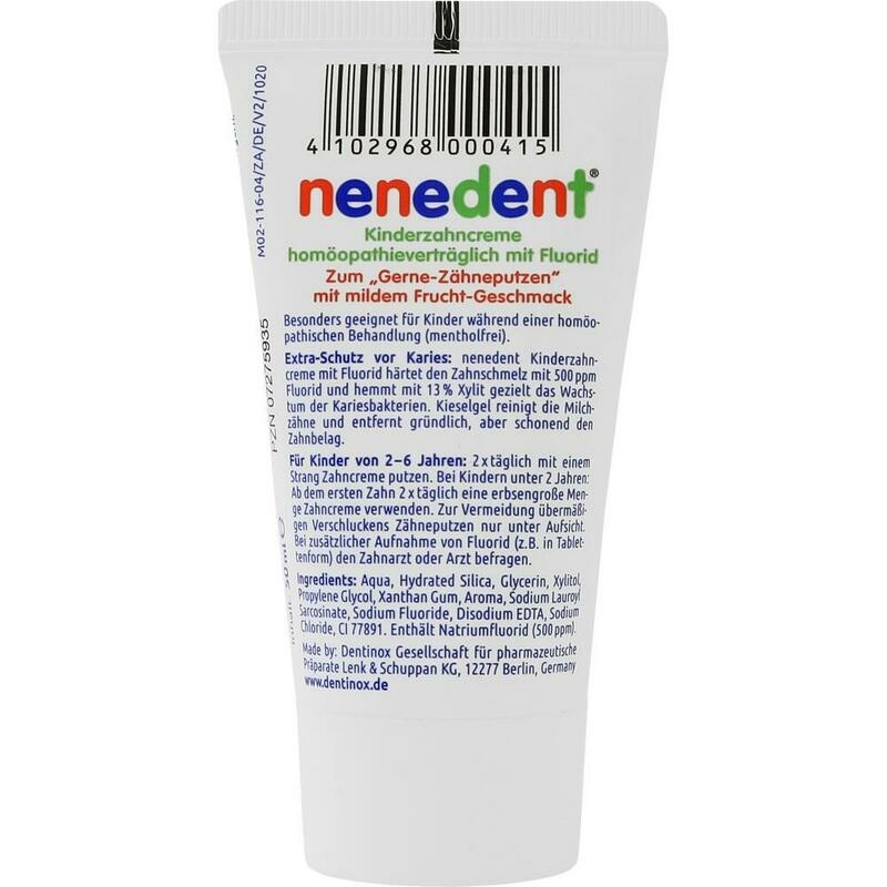 NENEDENT Kinderzahncreme homöop.Vertr.m.Fluor.
